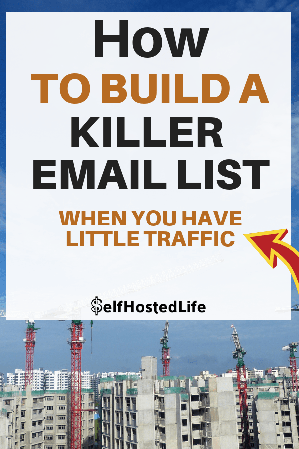 Email list building tips for bloggers